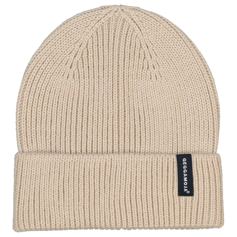 Geggamoja Stickad Mössa Beige - 56/58
