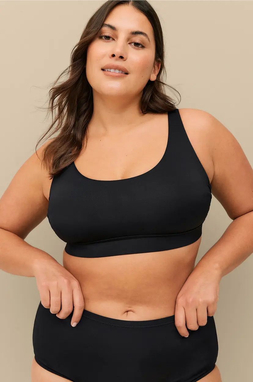 Ellos Plus collection Myk bikini-BH - Svart