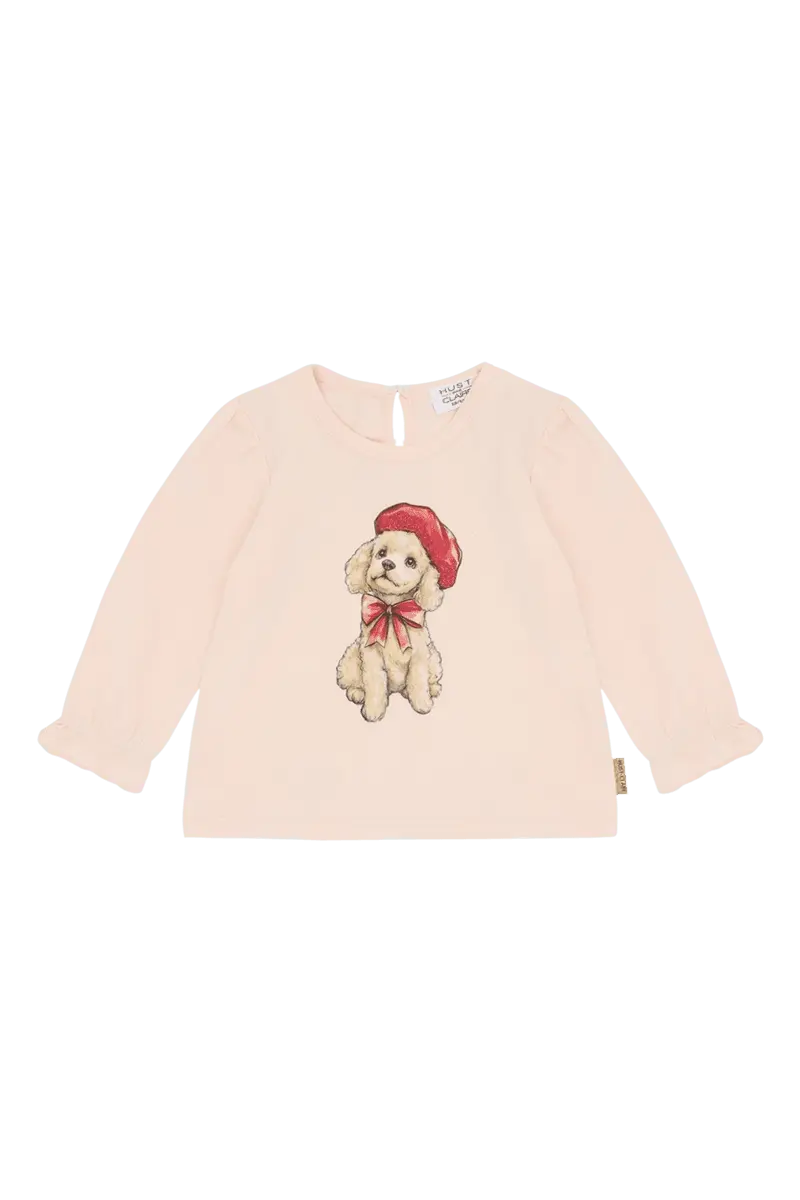 Hust and Claire Hust And Claire Alma Genser Med Puddel-Print Quartz (128 / 8 år)