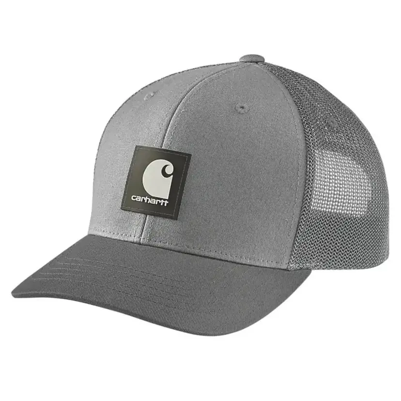 Carhartt Workwear Carhartt Workwear Twill Mesh-Back Logo Patch Cap Asphalt