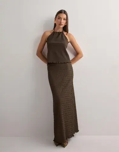 Nelly Nelly - Brun - Stunning Structure Maxi Skirt