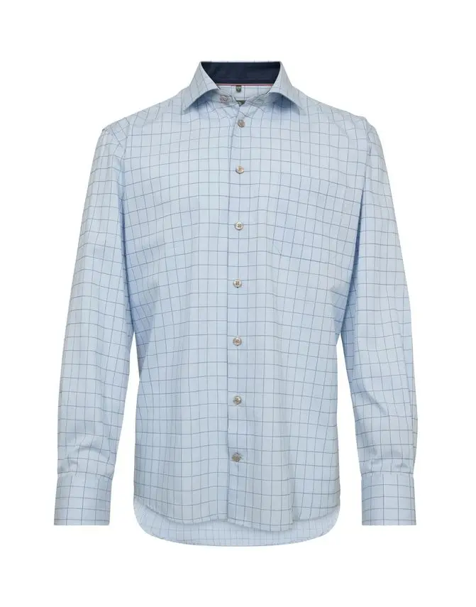 Black Blue Regular fit l/s shirt