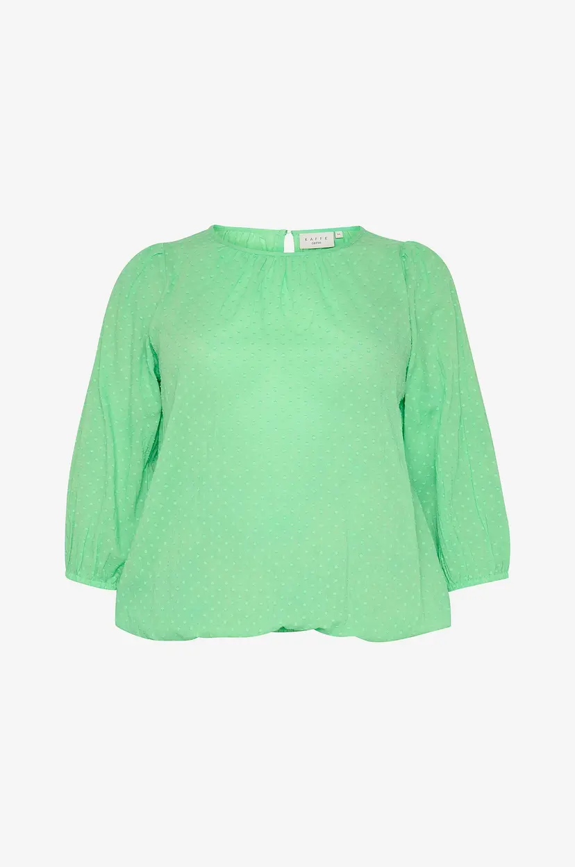 KAFFE Curve Bluse kcRory Blouse - Grønn