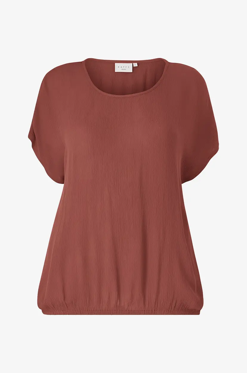 KAFFE Curve Topp kcAmi Stanley SS - Brun