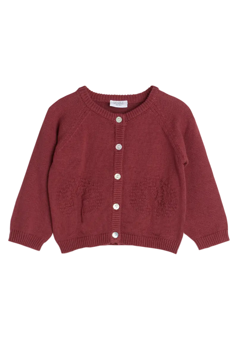 Hust and Claire Hust and Claire Cleo Cardigan Purple fig (86 / 1,5 år)
