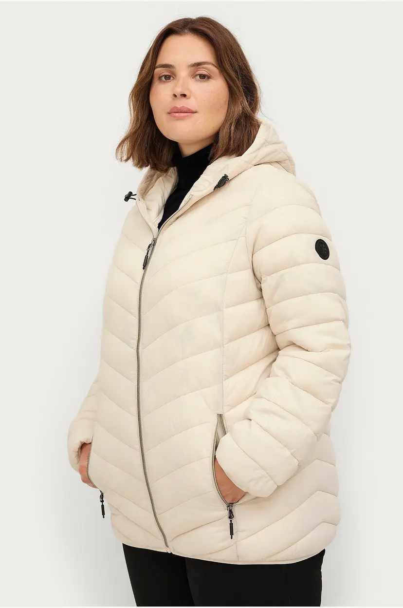 Zizzi Jakke caSally L/S Jacket - Beige