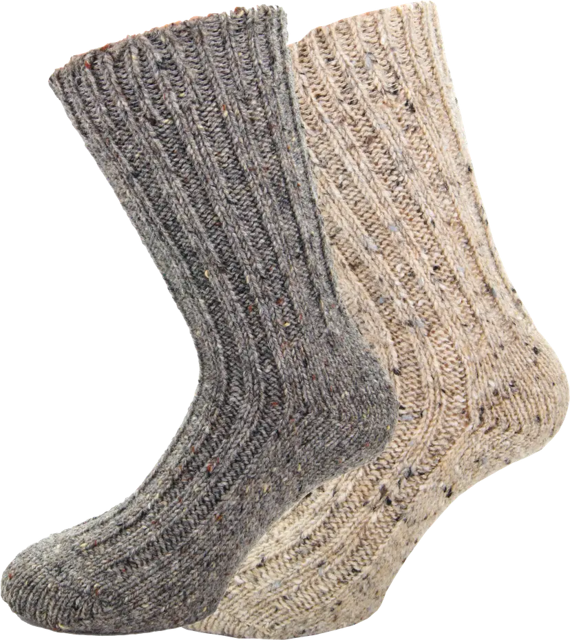 Avignon Avignon Rag Socks 2-pack Beige/Brown