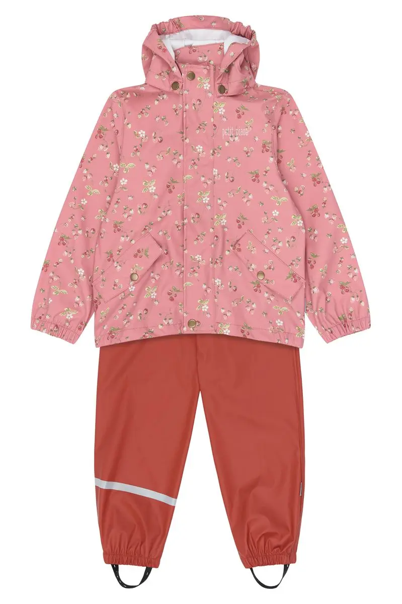Petit Piao Petit Piao Dai Regnsett Strawberry Dusty Rose (98 /3 år)