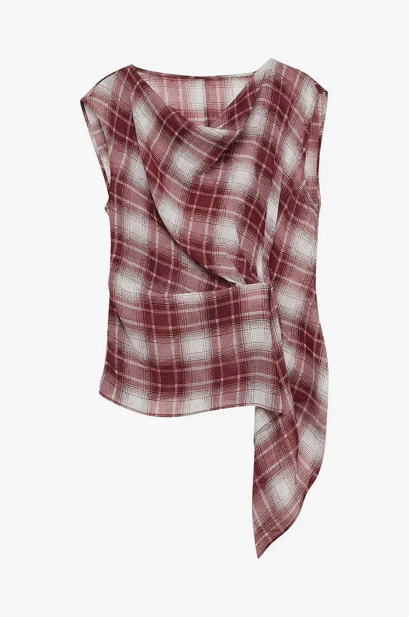 Vero Moda Bluse Vmphoenix Sl Knot Asm Top Wvn Exp - Rød
