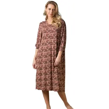 Trofé Trofe Flora Long Sleeve Nightdress Mixed viskose Large Dame