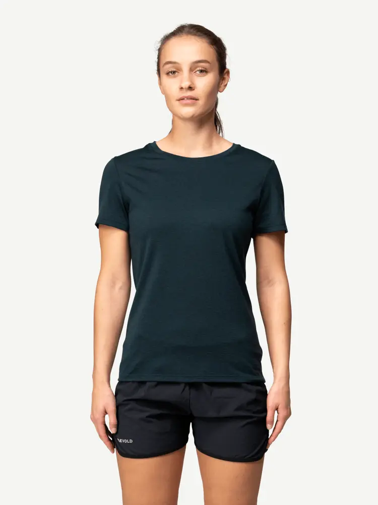 Devold Devold - Classic T-skjorte Dame - Large - Blå