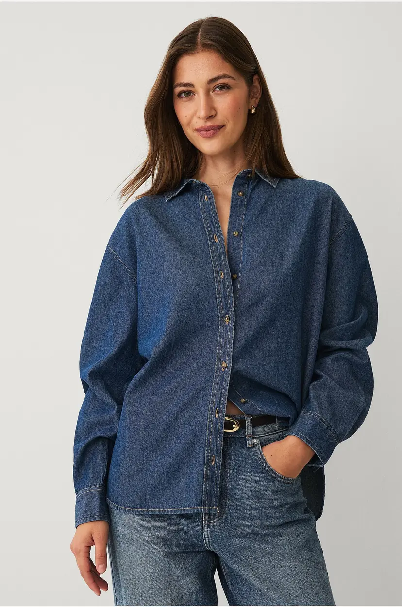 Ellos Collection Denimskjorte - Blå