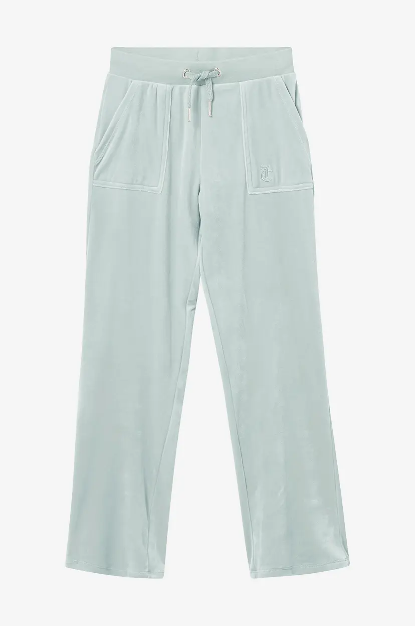 Juicy Couture Sweatbukser Tonal Wide Leg Jogger - Grønn