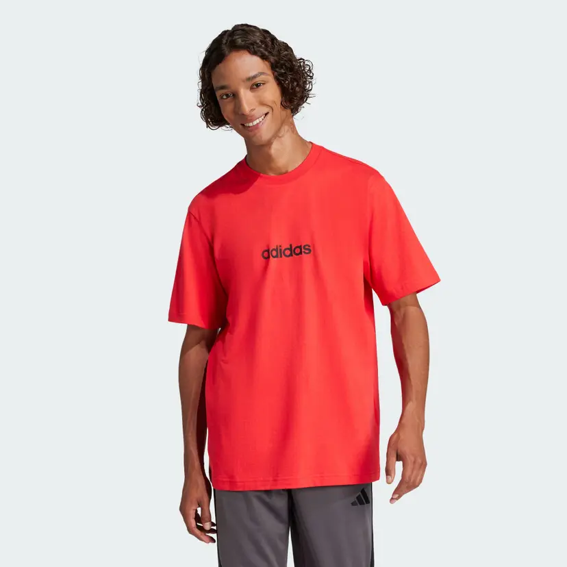 Adidas Essentials Linear Single Jersey T-skjorte