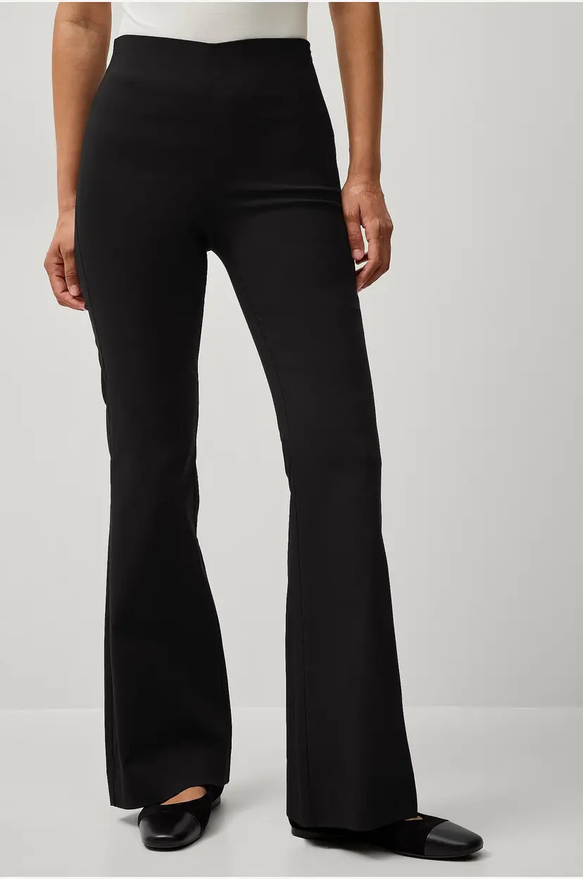 Ellos Collection Flexy Flare tregging i superstretch - Svart