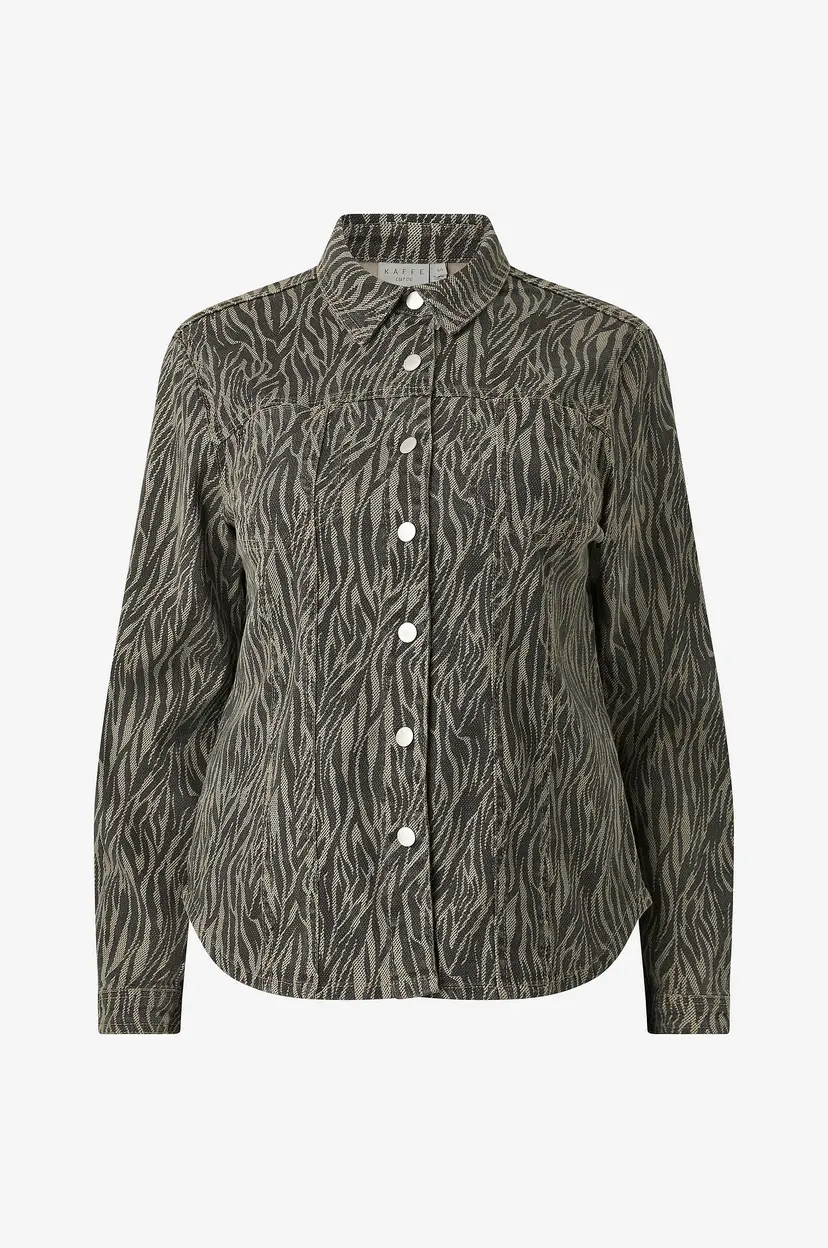 KAFFE Curve Denimskjorte kcLeonoma Denim Shirt - Flerfarget