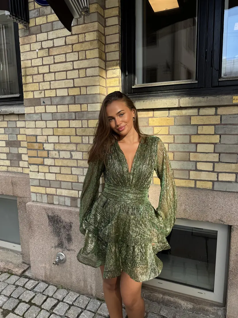 Kayani Naia Bedouin Dress - Green Splash