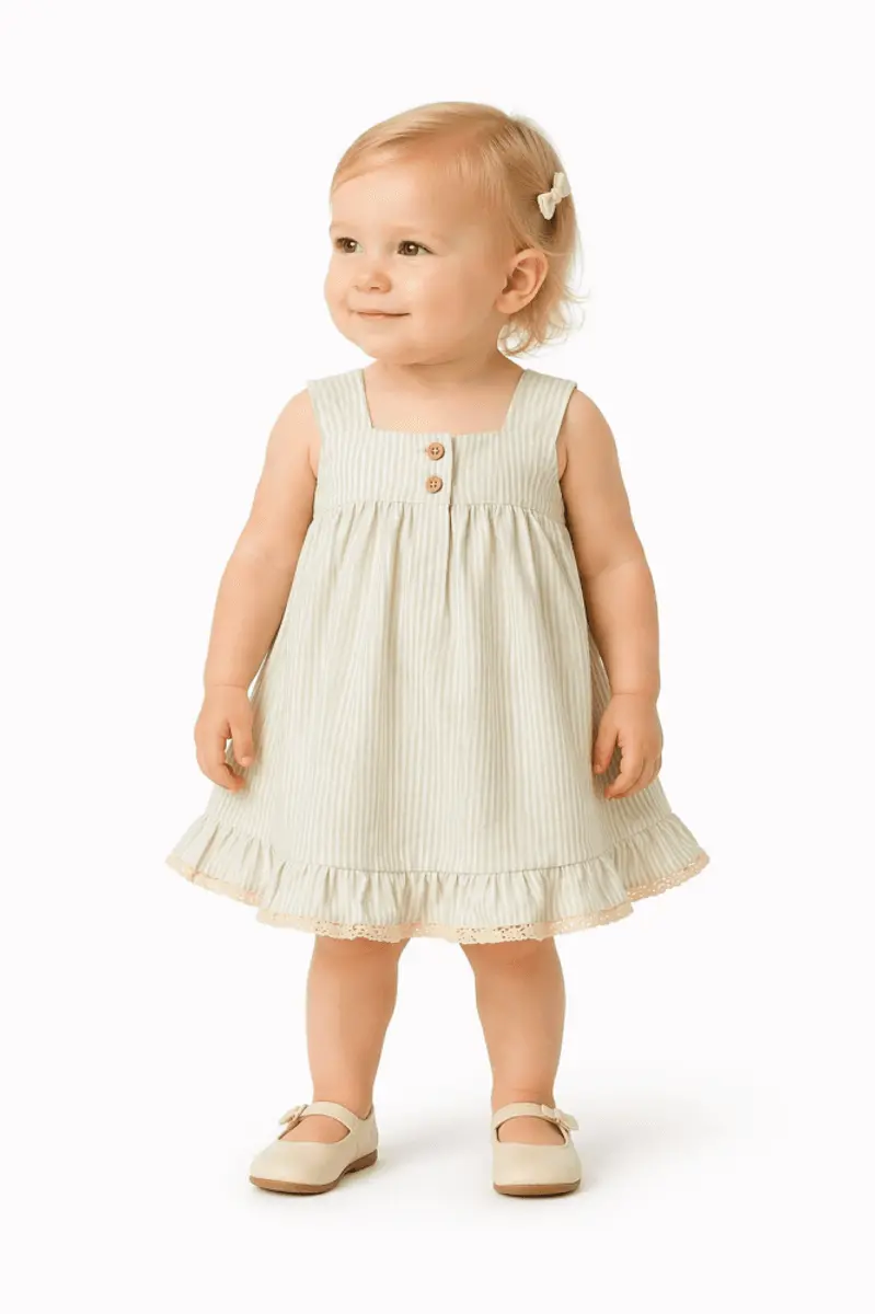 Wheat Wheat, Kjole Ayla, Summer blue stripe