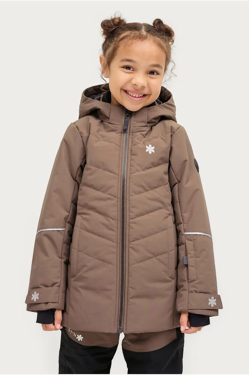 Áhkká Skijakke Quilted Ski Jacket Mr - Brun