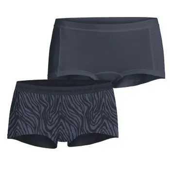 Björn Borg Björn Borg Truser 2P Double Everyday Cotton Boxer Shorts Svart/Grå bomull Dame