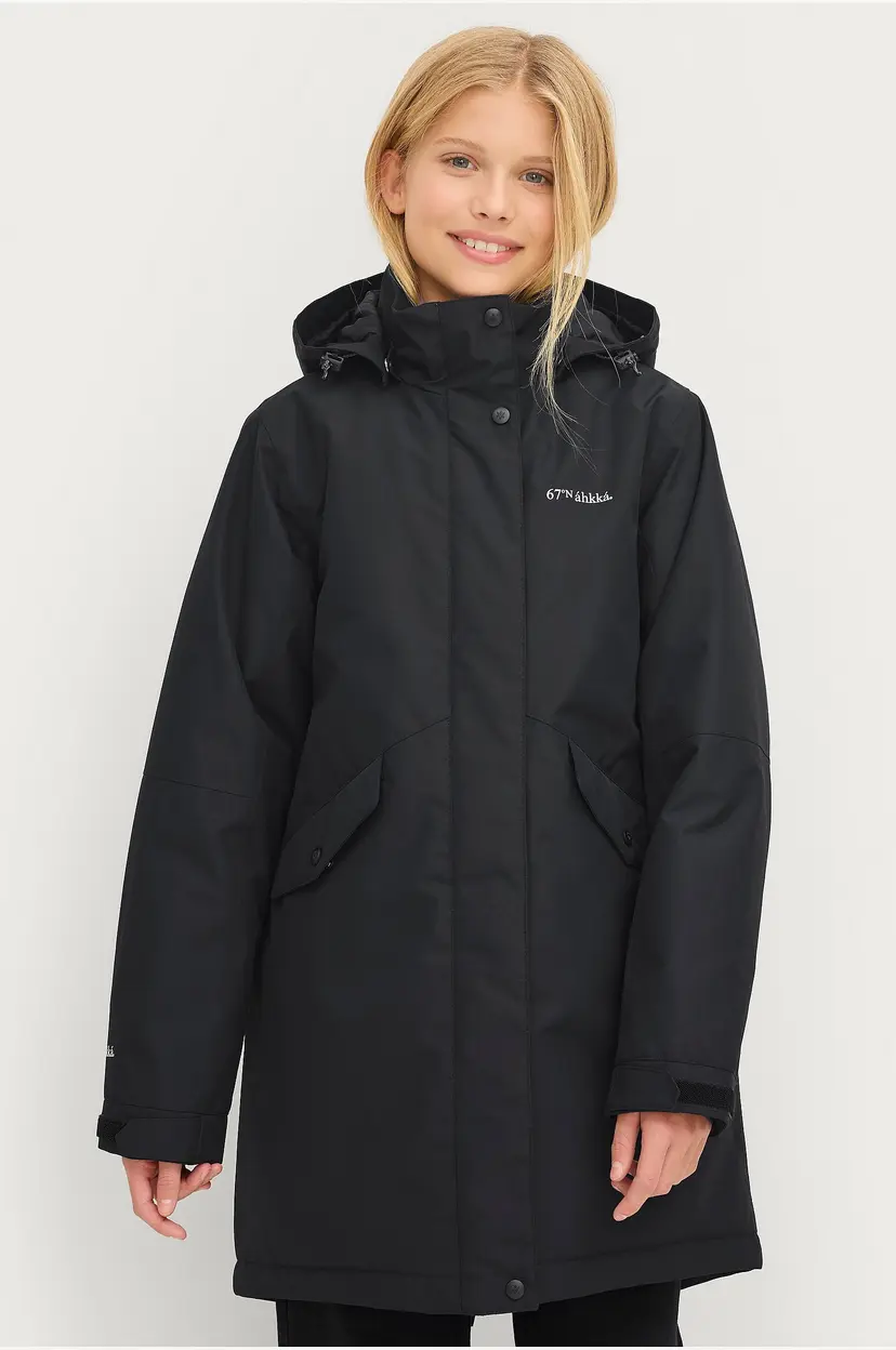 Áhkká Parkas Perfect Parka Jr - Svart