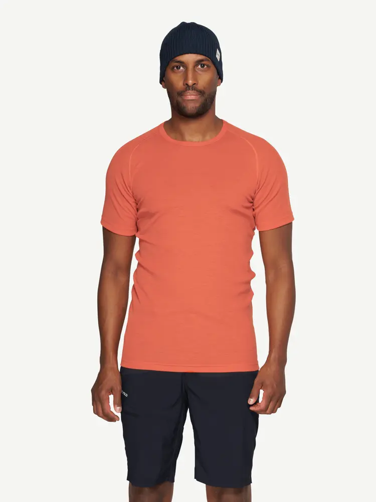 Devold Devold - Adventure Merino 190 T-skjorte Herre - Large - Oransje