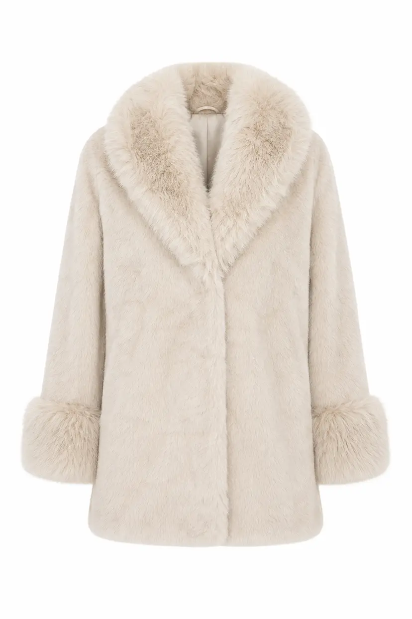Noma London Fuskepels Jakke Lys Beige