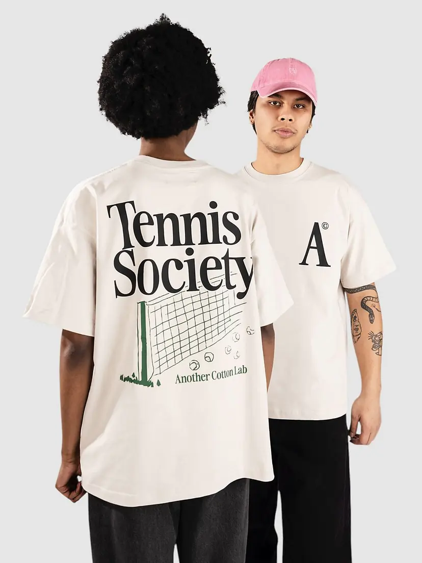 Another Cotton Lab Another Cotton Lab Tennis Society Oversized T-skjorte