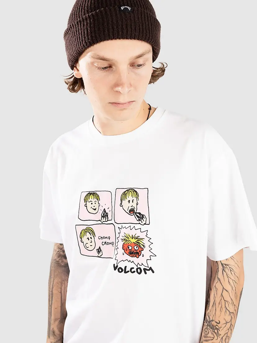 Volcom Volcom Chomp Chomp T-skjorte hvit