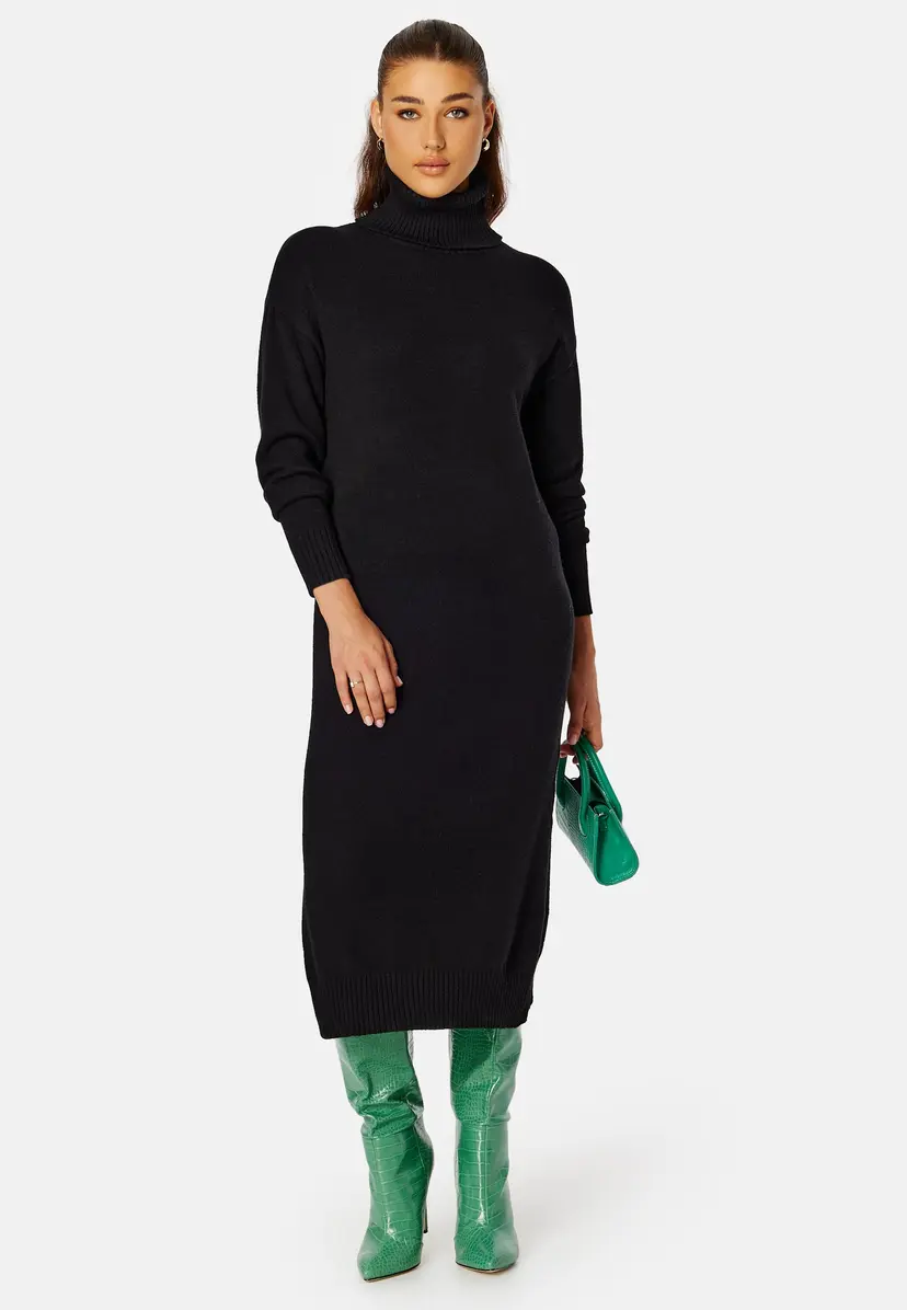 Vila Rill Roll Neck L/S Midi Dress