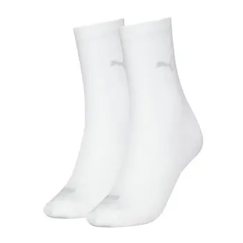 Puma Puma Strømper 2P Women Logo Crew Socks Hvit Str 39/42 Dame