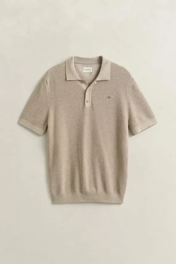 Gant MICRO TEXTURED COTTON SS POLO