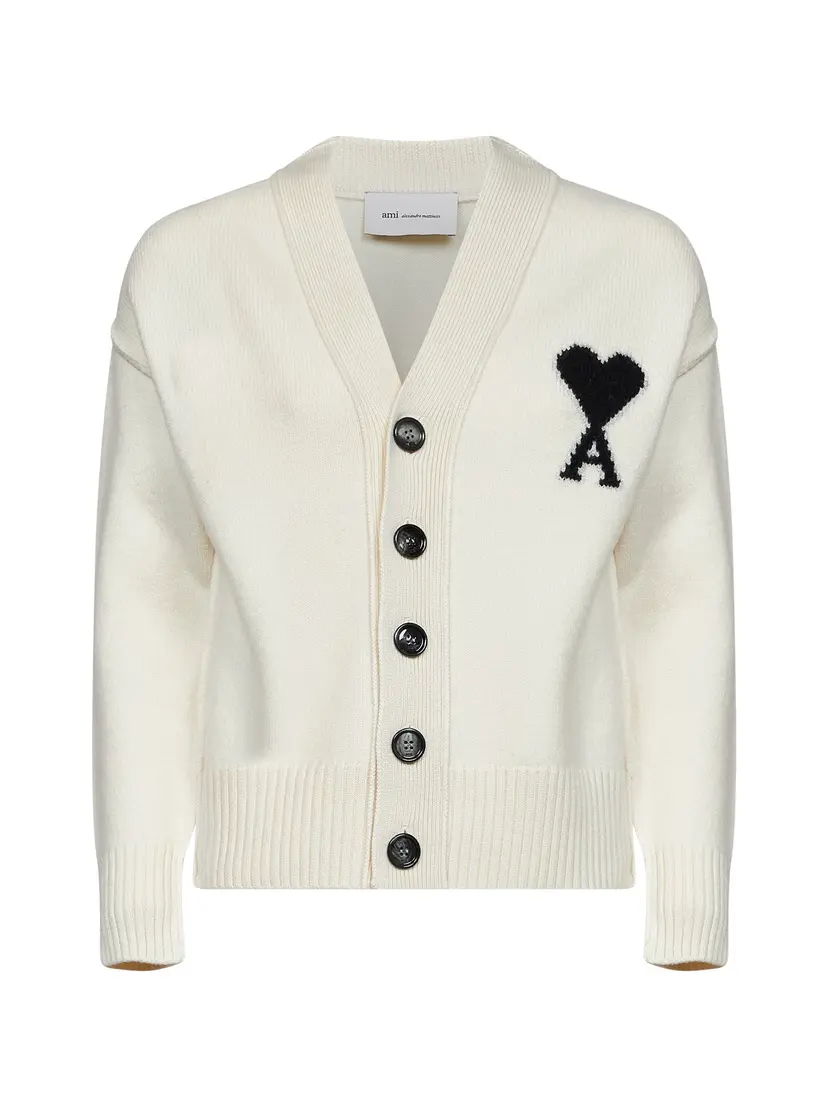Ami Paris Ami Paris Cardigans – Beige
