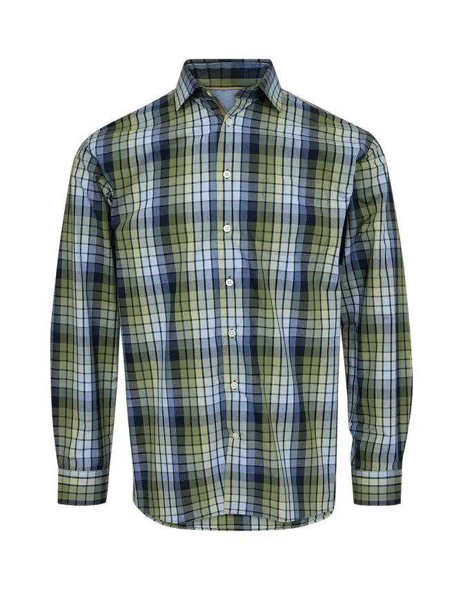 Black Blue l/s regular fit shirt