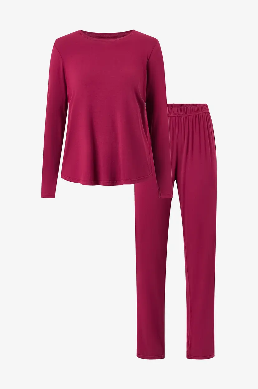 Bamboo basics Pysjsett Bamboo Basics P.J Set - Rød
