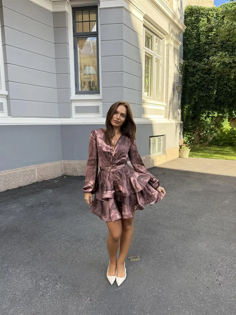 Kayani Asya Bedouin Dress - Cocoa