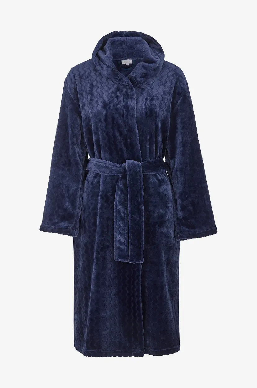 Damella Morgenkåpe Fleece Robe - Blå