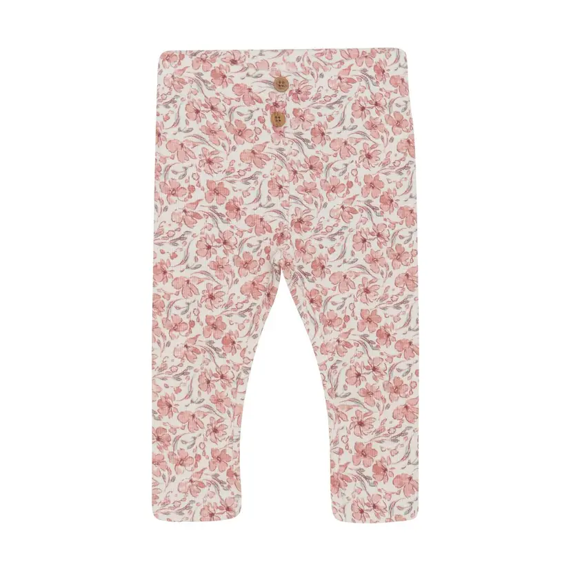 En Fant En Fant Leggings Rib AOP Eggnog (80 / 1 år)