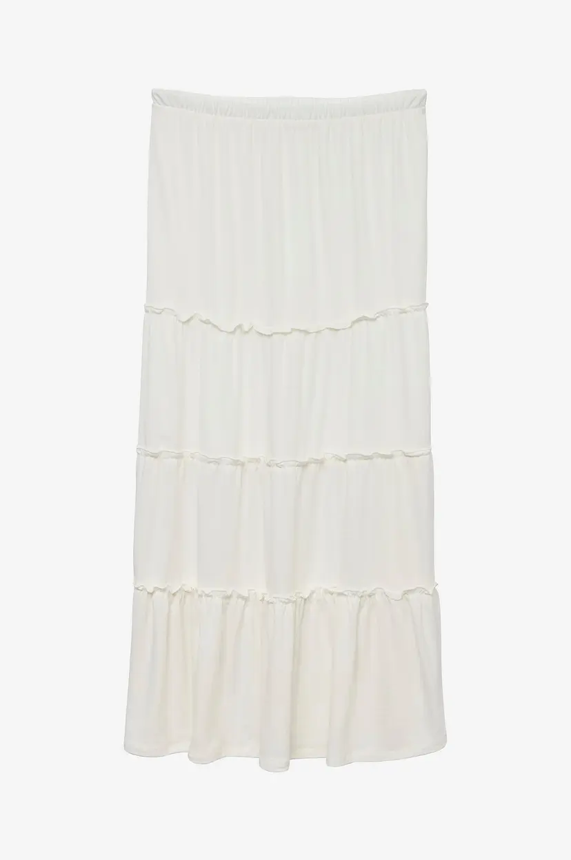 Vero Moda Maxi skjørt vmJune HW Ankle Skirt Jrs GA - Hvit