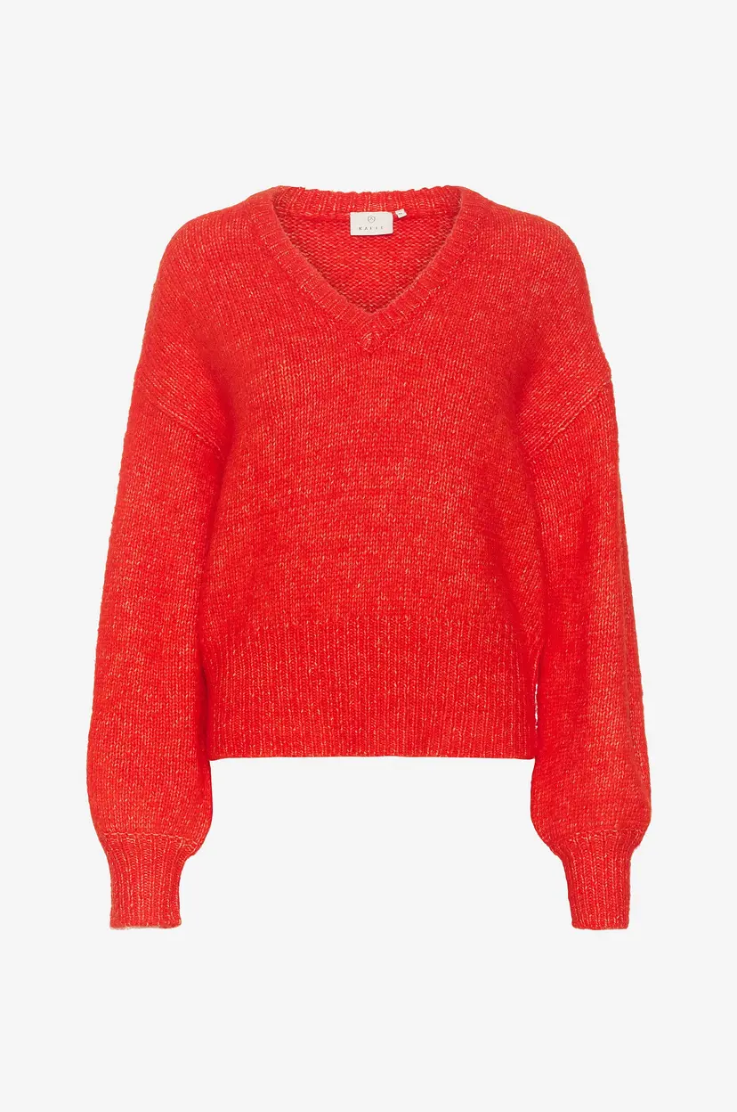 Kaffe Genser Katrina LS Pullover - Rød