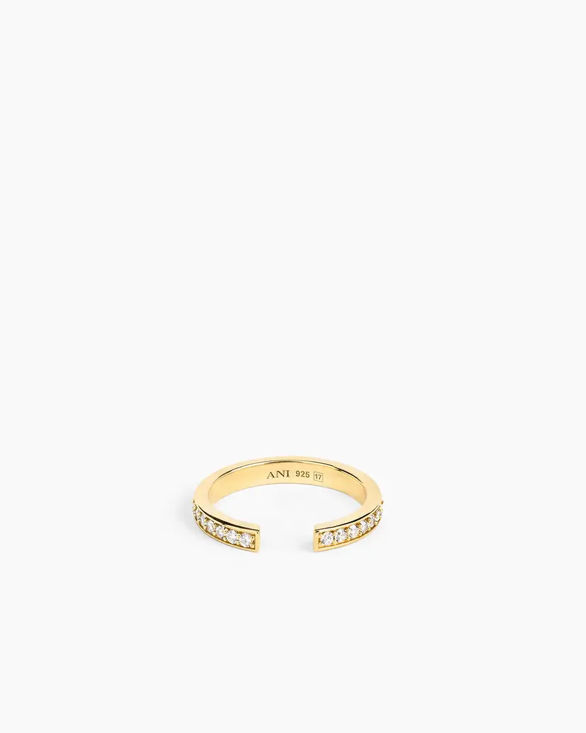 ANI Jewels Aperto Pave Ring Gold - 14