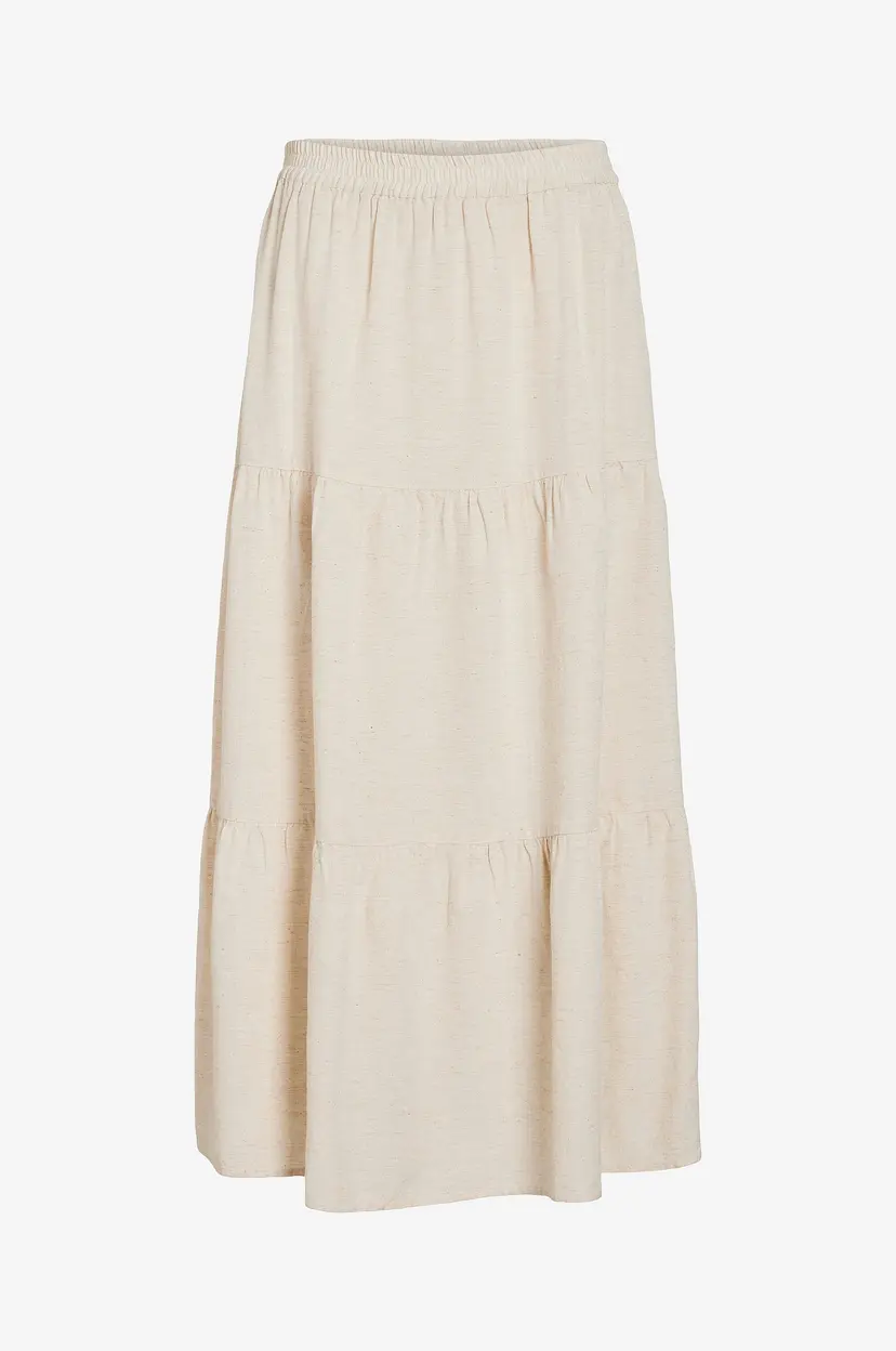 Vila Skjørt viPrisilla HW - Beige