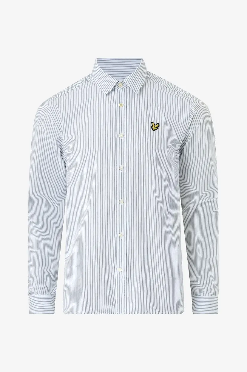Lyle & Scott Skjorte Twin Stripe Shirt - Hvit