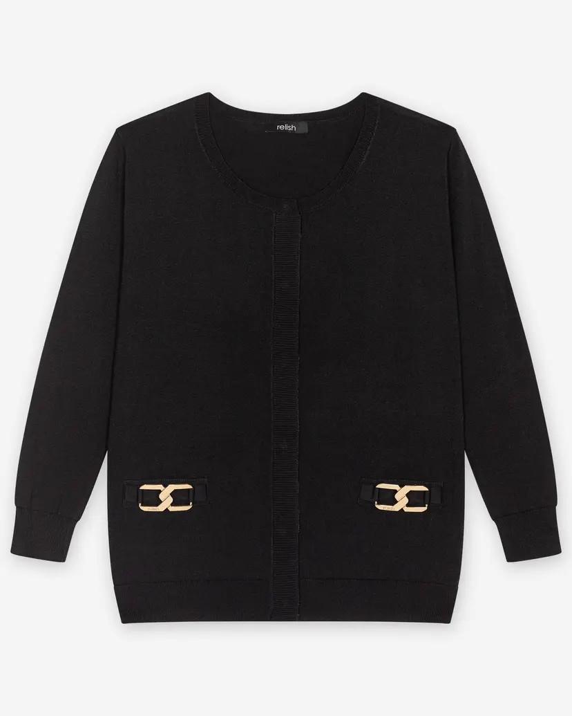 Relish Relish Basinger Black Knitted coat