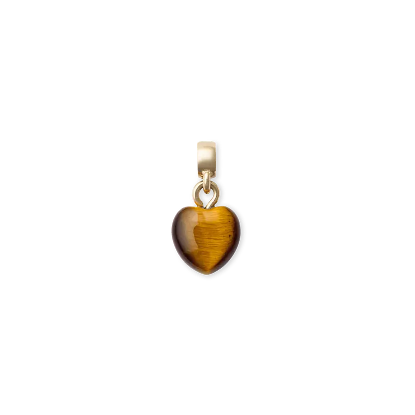 Daniel Wellington Gold Charm Tiger Eye Heart | DW