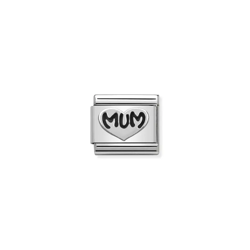 Nomination Mum Heart Silver