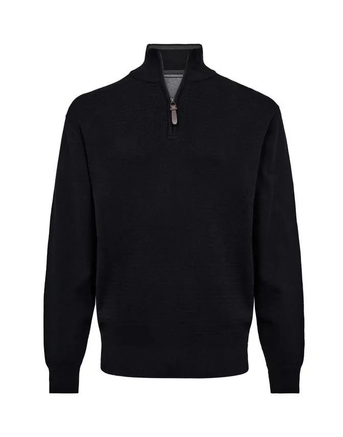 Thomas Regency Reg fit structure half zip