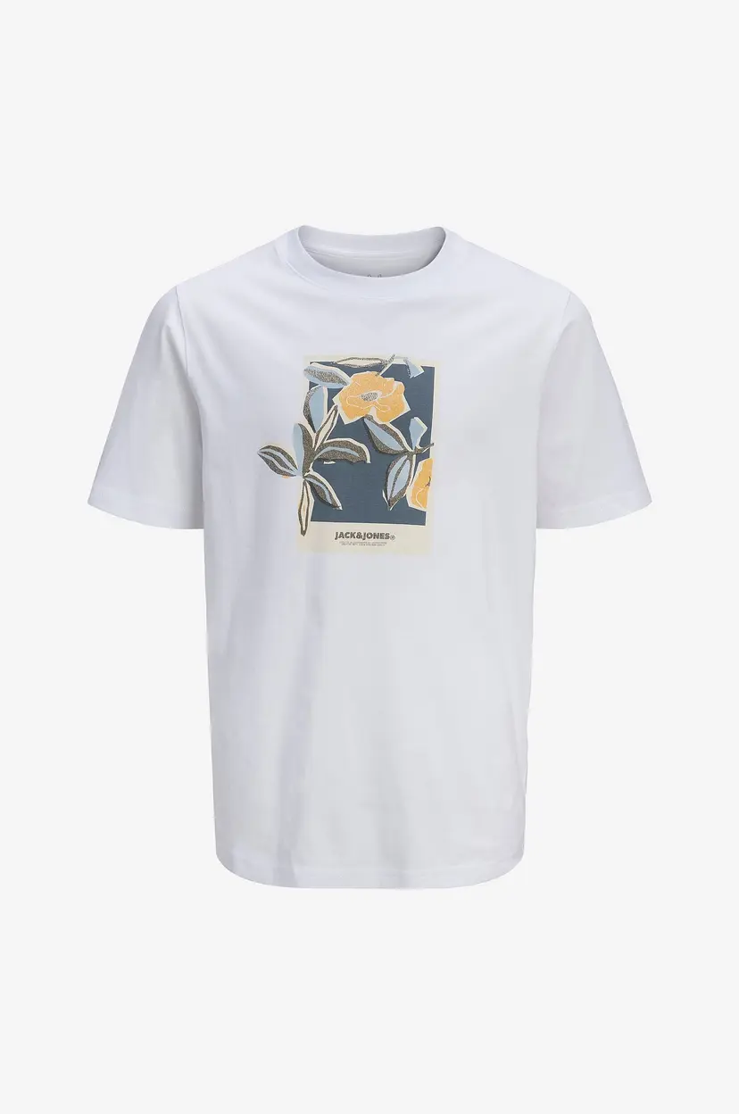 Jack & Jones Junior T-skjorte jorAlmeria Front Tee SS Crew Neck J - Hvit