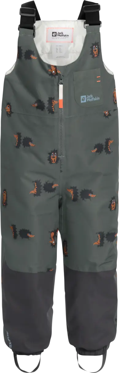 Jack Wolfskin Jack Wolfskin Kids' Gleely 2-Layer Insulated Print Bib Slate Green Allover