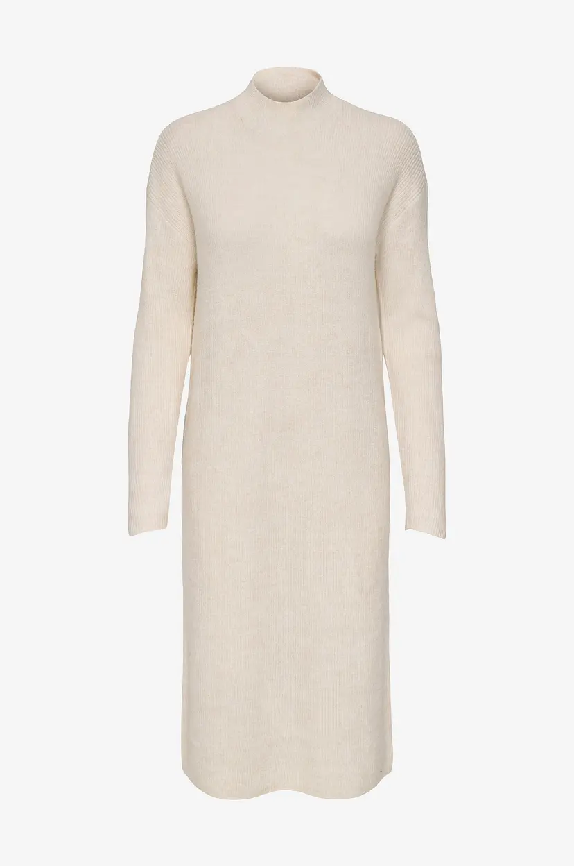 JDY Kjole jdyLumi Life L/S High Neck Dress - Beige